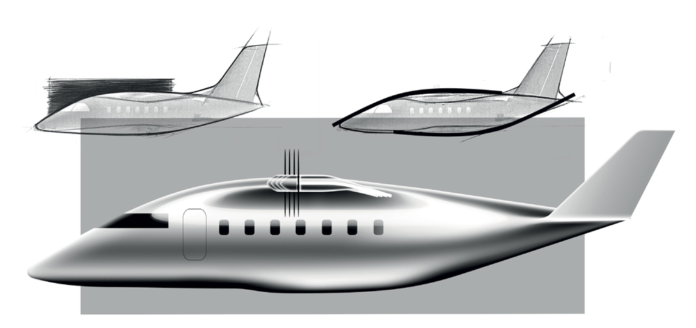 Aura Aero aircraft sketch research
