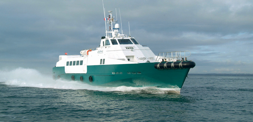 exterior of Bourbon marine seacraft