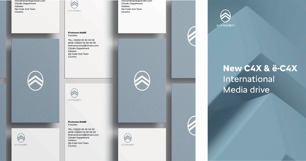  citroen design integration on corporate tools business cards and com