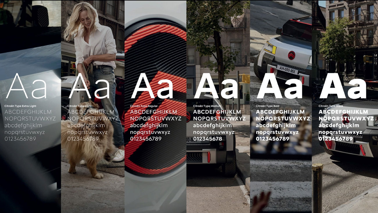 6 citroen font variations image from extra light to black