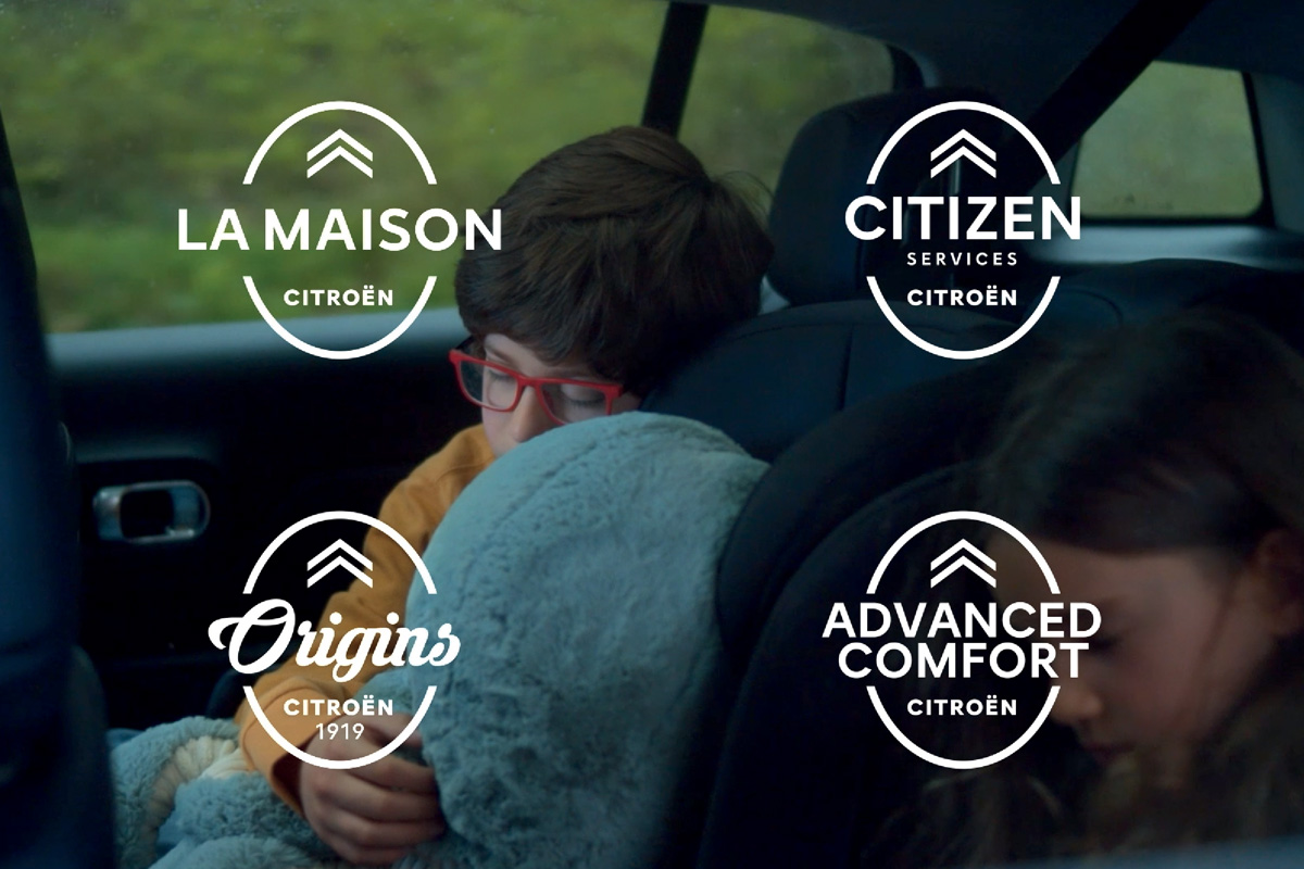 image des variations d'exploitation du logo citroen la maison, citizen services, origins, advance comfort