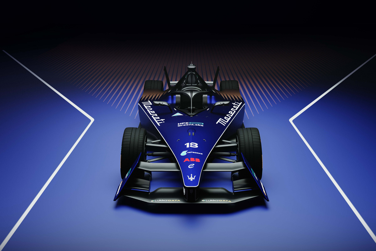 Maserati formula E front view