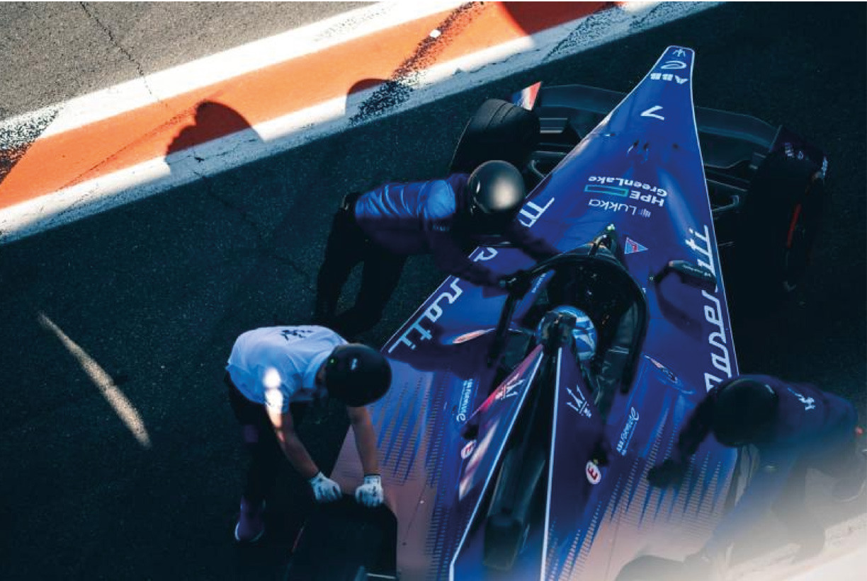 Maserati Fomula E pit stop