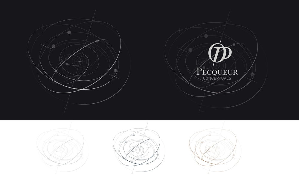 logo Pecqueur dans une interpetation stellaire