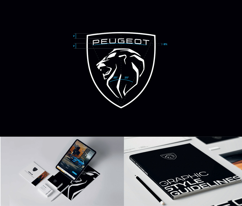 logo peugeot with technical details