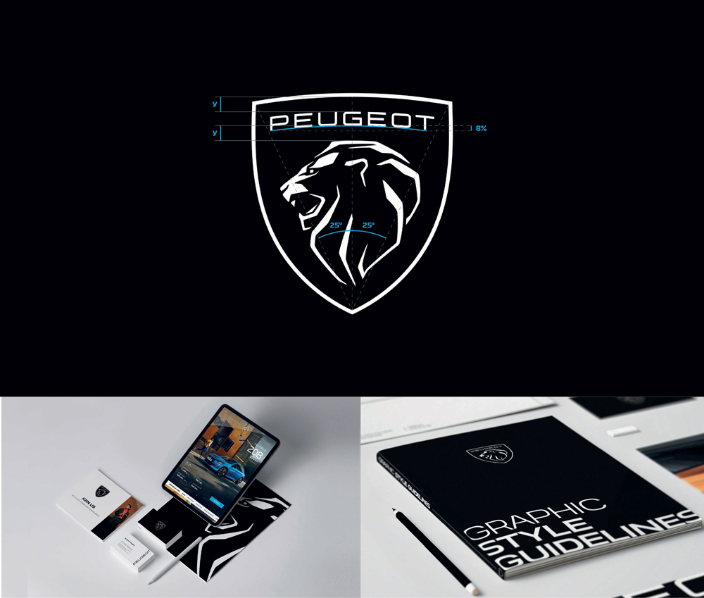 peugeot logo avec detail technique